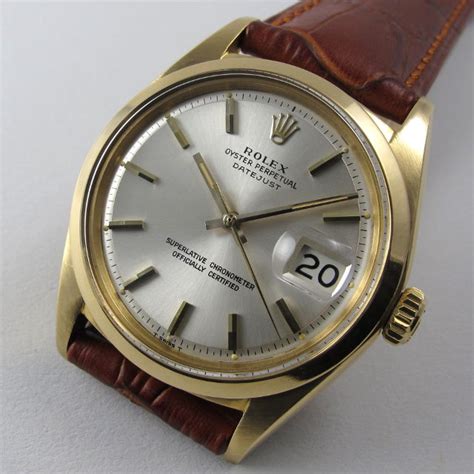 rolex oyster perpetual datejust vintage gold